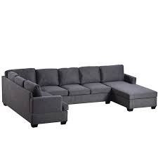 U Shape Upholstered Sectional Sofa