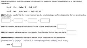 decomposition of hydrogen peroxide