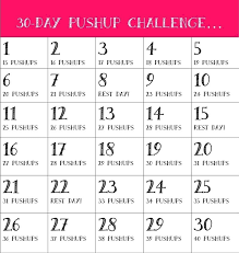 30 day push up challenge the man