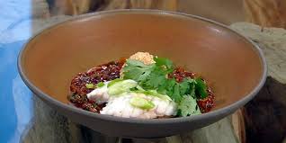 steamed monkfish with chinese dressing
