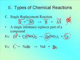 balancing reactions single replacement