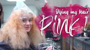 dying my hair pink new haircut