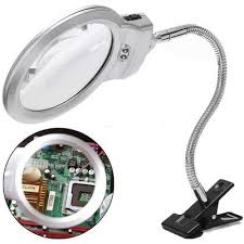 5x 11x Magnifying Glass With Light 8 Led Lamp Magnifier Foldable Stand Table Buy At A Low Prices On Joom E Commerce Platform