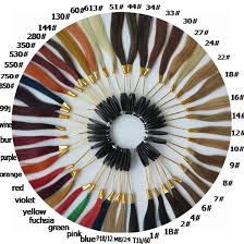 Free Shipping Harmony Wholesale 46colors Color Chart Hair Color Ring For Salon And Hair Extensions 7sets Lot