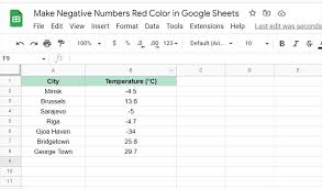 how to make negative numbers red color