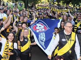 History geelong and fitzroy have been playing against each other since fitzroy entered the vfa. Afl News 2021 Round 1 Tickets Richmond Vs Carlton Premiership Flag Unfurling Details Brendon Gale