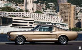 antique bronze gold 1966 ford mustang
