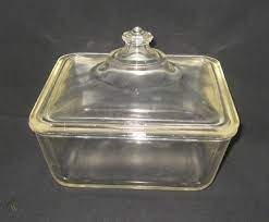 Vintage Clear Square Glass Pyrex