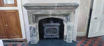 Giant Sandstone Fireplace Period