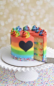 easy rainbow ercream cake haniela s