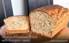 amaranth oatmeal bread with pumpkin