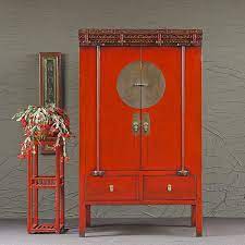 + antiker chinesischer schrank glänzend rot b76xt39xh92cm. Chinesische Hochzeitsschranke In Rot Schwarz Oder Weiss