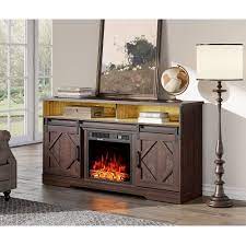 Wampat Fireplace Tv Stand For Tvs Up To