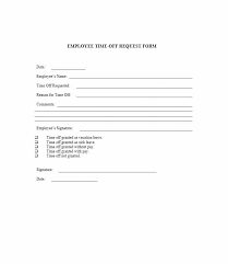 40 Effective Time Off Request Forms Templates Template Lab