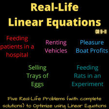 Real Life Systems Of Linear Equations