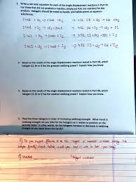 Solved Write Net Ionic Equation For