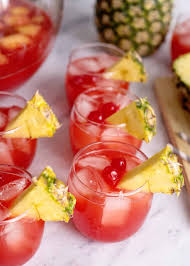 party punch with pineapple southern plate