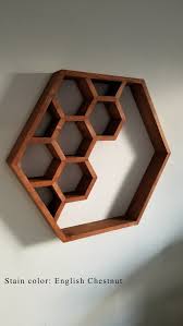 Beautiful Large Honeycomb Wall Shelf