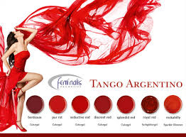 color gel tango argentino set nails