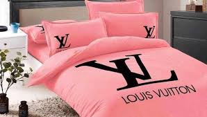 Louis Vuitton Basic Pink Bedding Set