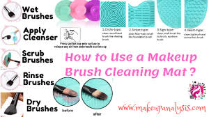 how to use a makeup brush cleaning mat