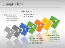 Free Linear Flow Template For Powerpoint Free Powerpoint