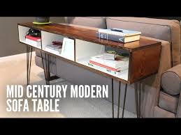 Build A Mid Century Modern Sofa Table