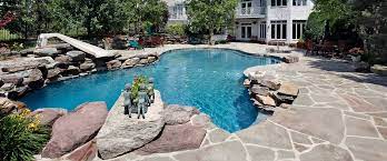Stamped Concrete Pool Deck In Rhode