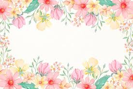 Watercolor Flowers Wallpaper In Pastel