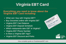 virginia ebt card 2021 guide food