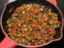 Lady finger recipe ingredients vegetable oil for frying 1/2 cup (bhindi) lady finger 400 grams. Bhindi Ki Sabji How To Make Bhindi Sabzi Swasthi S Recipes