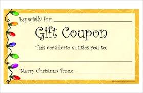 Free Gift Coupon Template Syncla Co