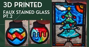 Faux Stained Glass Ordament Frames By
