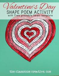 free printable shape poem template for