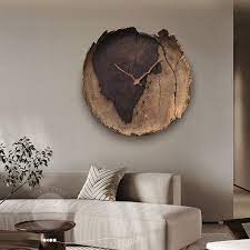 Handmade Wood Wall Clock Rustic Unique