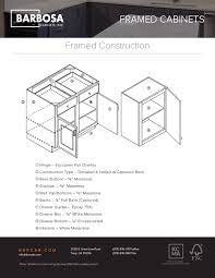 spec sheets barbosa cabinets and