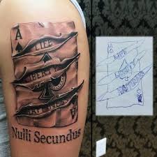 In russian prisons, however, playing card tattoos have an entirely different meaning depending on the suite of cards: Facebook Twitter Pinterest Gmail The Ace Of Spades Has Been Representative Of Many Meanings Dating Back To The Da Ace Of Spades Tattoo Spade Tattoo Card Tattoo