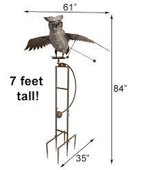 Esschert Staked Metal Giant Flying Owl