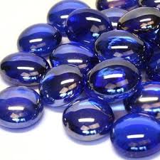 Glass Gems 100g Blue Diamond