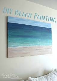 Diy Beach Painting Create Faux Texture