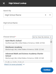 education section of the common app
