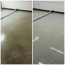 commercial floors strip and wax job