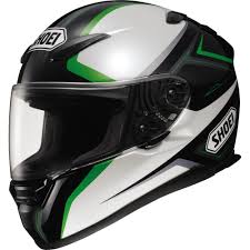 Shoei Rf 1100 Chroma Full Face Helmet Black White Green S 0113 0304 04