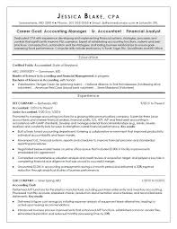 cpa resume sample monster.com
