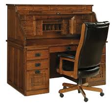 Mission Deluxe Roll Top Desk From