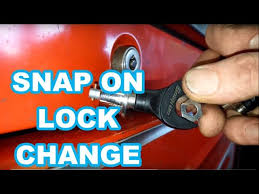 snap on lock cylinder change replace
