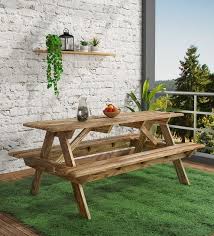 Buy Spann Solid Wood 6 Seater Patio