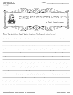  nd Grade  Reading   Writing    Worksheet  Wintertime Writing Prompt