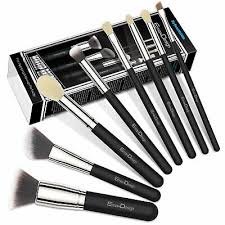 emaxdesign 8 pc makeup brush set face