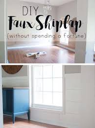 diy faux shiplap without spending